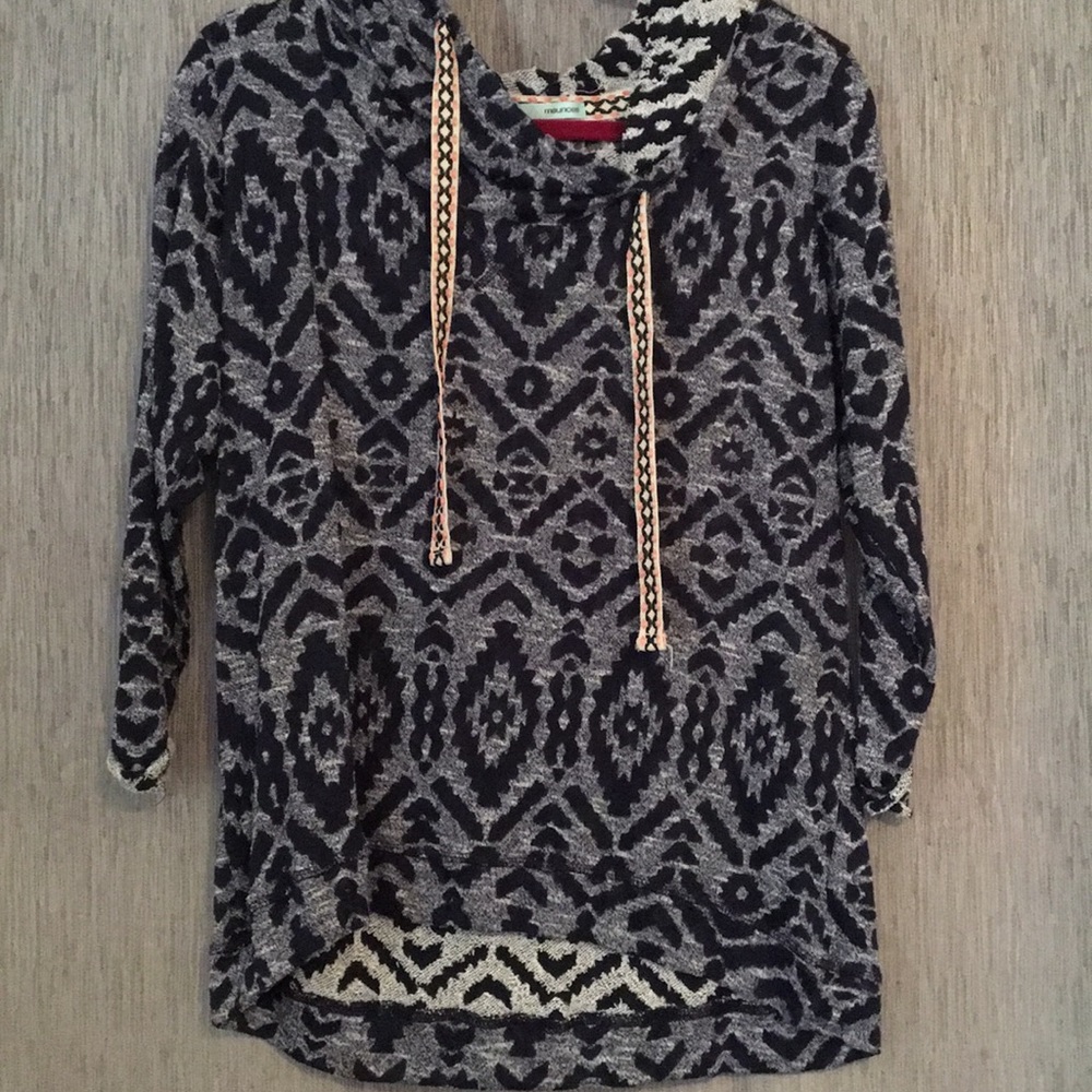Tribal Print Hoodie